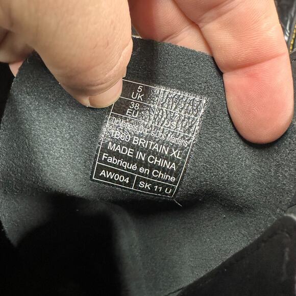 Dr Martens 1B60 BRITAIN XL knee high quad platform zipper boots UK 5 EU 38 US 7 - Picture 13 of 16